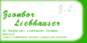 zsombor liebhauser business card